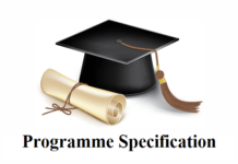 PROGRAMME SPECIFICATION