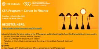 CFA PROGRAM – CAREER IN FINANCE – VIETNAM