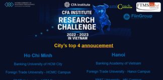 CFA Institute Research Challenge 2022 – 2023: Announcement of top 4 teams in the Northern region.