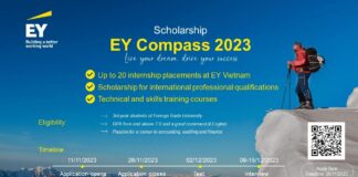 “EY Compass 2023” Scholarship Program for 3rd Year Students at Foreign Trade University